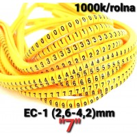  Oznake za provodnike EC-1 2,6mm2-4,2mm2, "7"